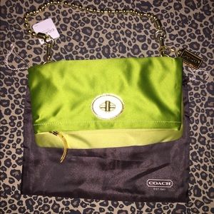 Lime Green Coach Purse